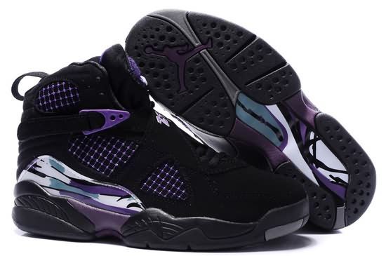Hight Quality Womens Air Jordan 8 black purple